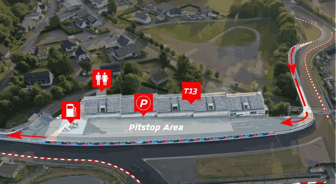 Nurburgring pit stop area
