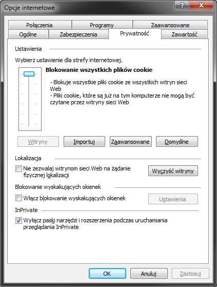 internet explorer 9 cookies 