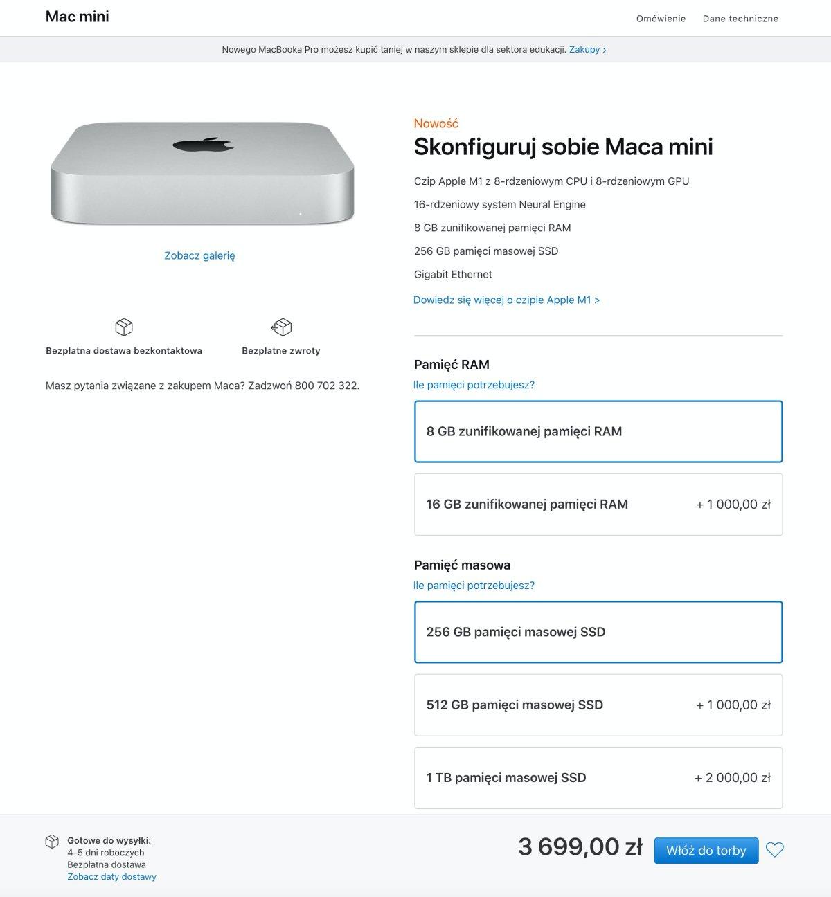 Mac Mini 2020 polskie ceny class="wp-image-1493063" 