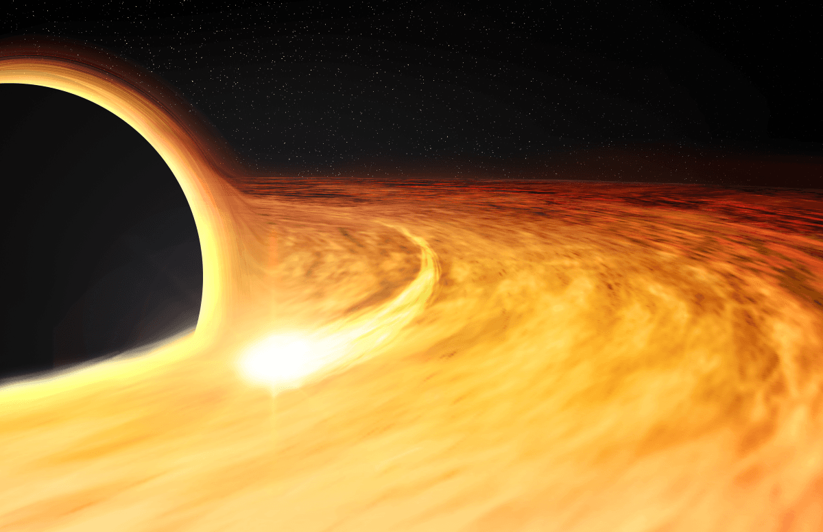 Zdrowa dieta dla czarnych dziur: odrobina gwiazdy regularnie co 9 godzin