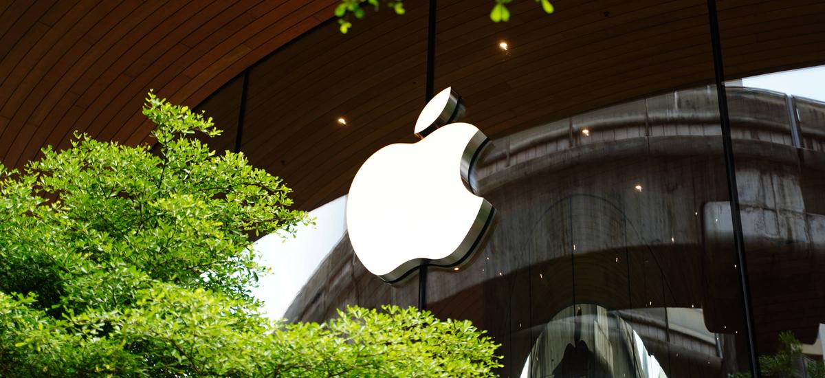 Logo marki Apple, producenta sprzętów: iPhone, MacBook, AirPods