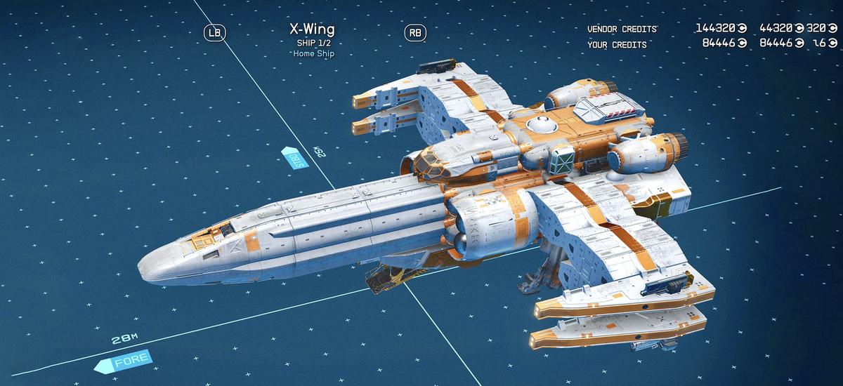 Gracze tworzą świetne statki w Starfield. X-Wing, Sokół Millenium - to robi wrażenie