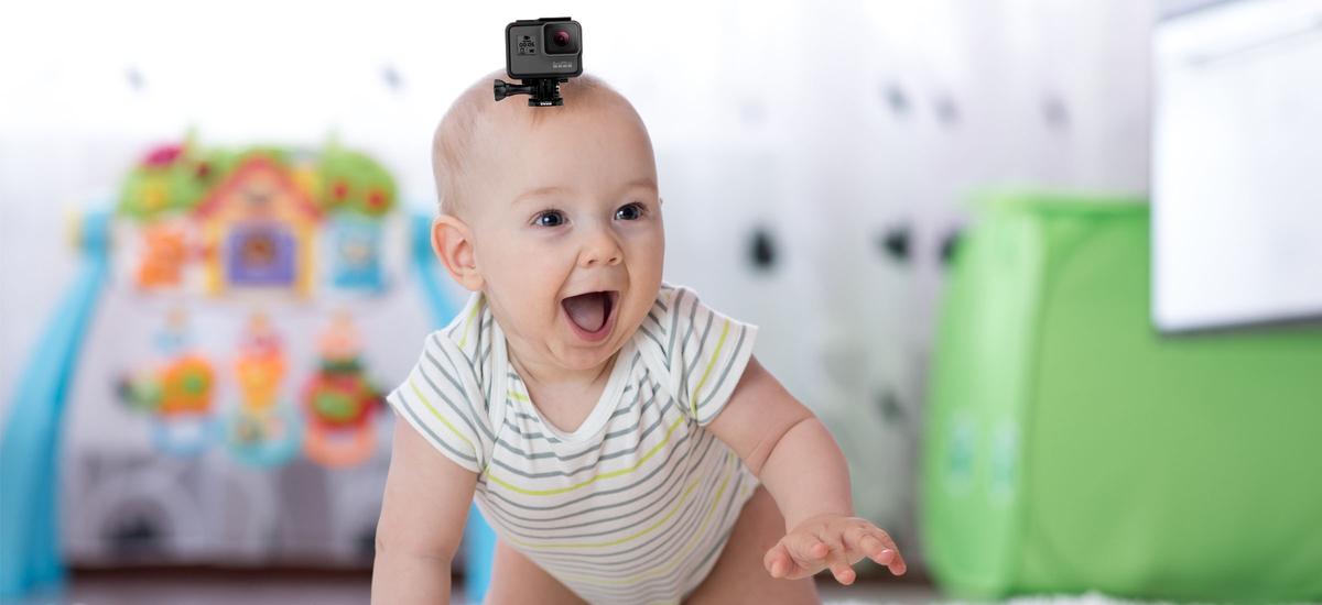 Oto przyszłość technologii. Dzieci z kamerami GoPro na głowach