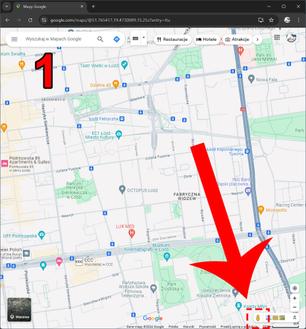 Jak zobaczyć dom na mapie z użyciem Street View? Przeciągnij ludzika