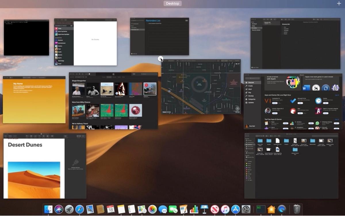 aplikacje Mac Mission Control Plus 