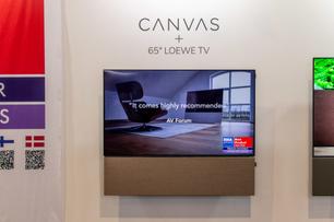 Soundbar Canvas dopasowany do 65-cakowego Loewe