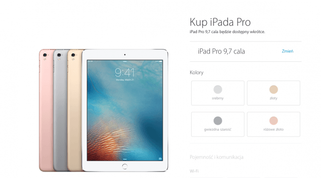 iPad Pro 9.7 - nowy tablet w ofercie class="wp-image-486701" 