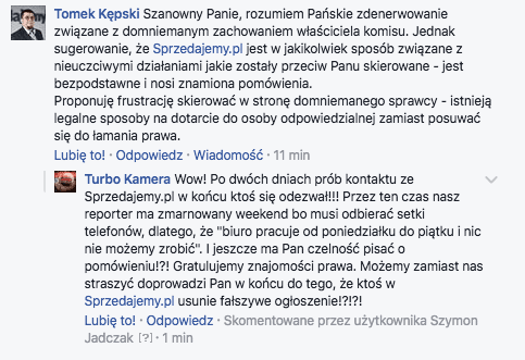 Rozmowa redaktorów Turbo Kamery z Tomaszem Kępskim, dyrektorem operacyjnym Sprzedajemy.pl.  