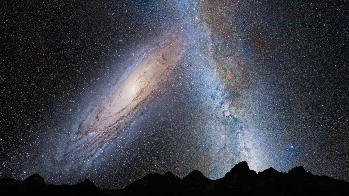 Droga Mleczna i Galaktyka Andromedy 