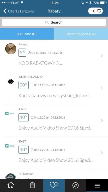 Audio Video Show 2016 - aplikacja mobilna iPhone App Store 
