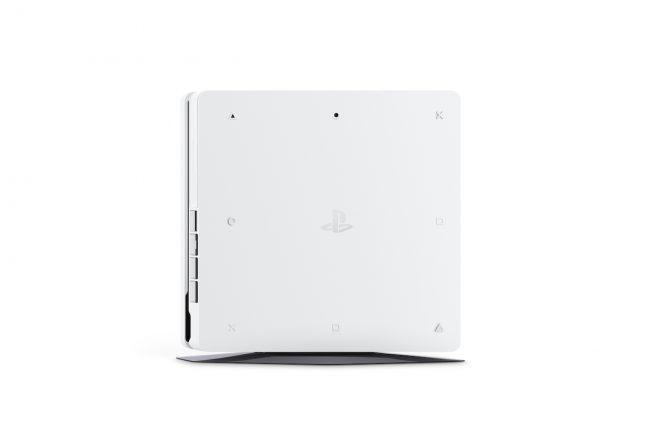 Białe PS4 Slim - PlayStation 4 Mroźna biel class="wp-image-538370" 