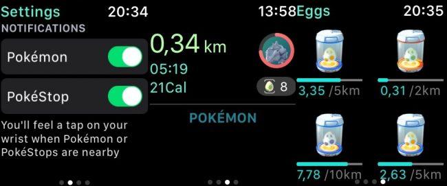 Pokemon GO na Apple Watch 