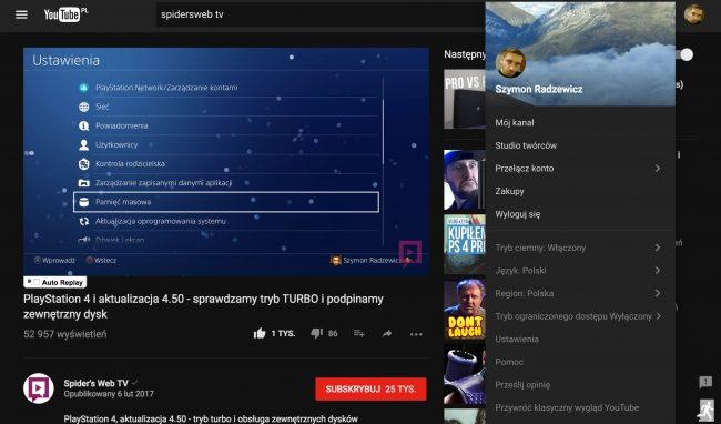 YouTube tryb nocny material design4 class="wp-image-545039" 