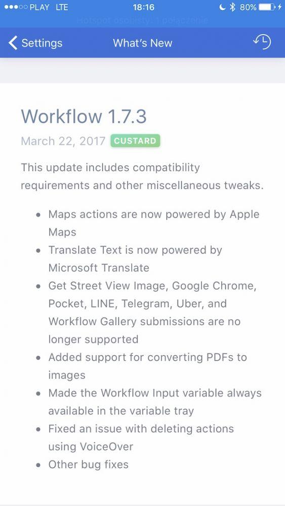 Zmiany w Apple Workflow widać już teraz class="wp-image-553061" 