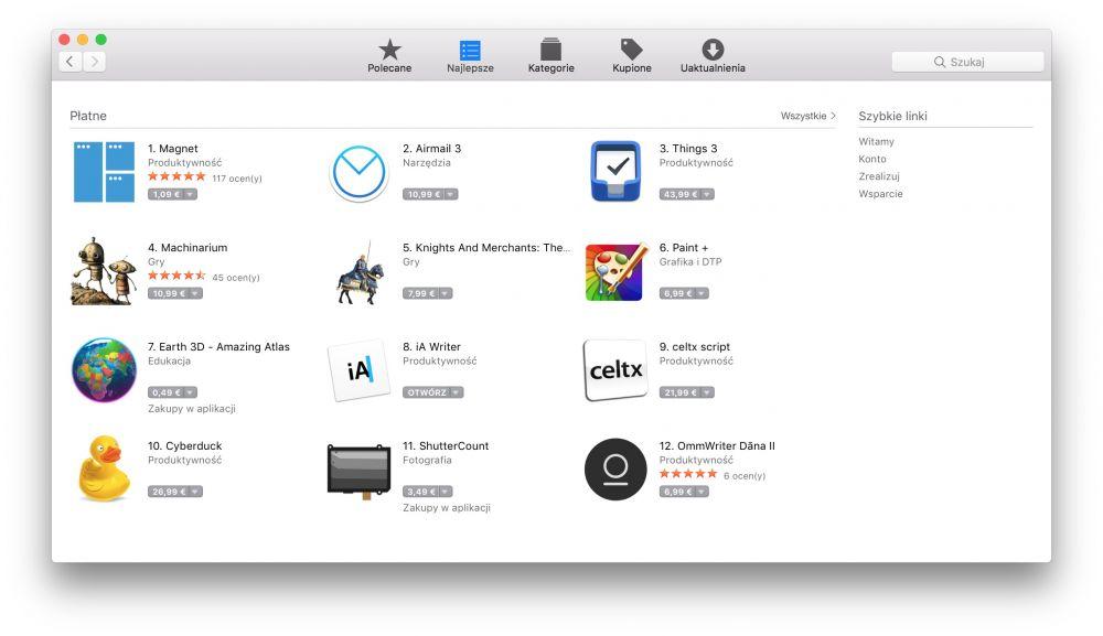 App Store, iTunes - zmiana waluty z euto na polskie złote 
