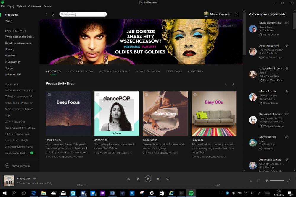 Spotify w Sklepie Windows 