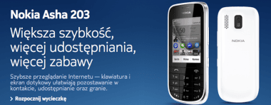 Nokia Asha 203 &#8211; ficzerfon z fizyczną klawiaturą oraz dotykowym ekranem