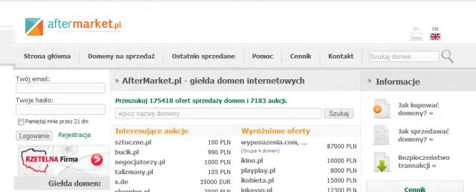 Na domenach można zarobić. AfterMarket.pl się zmienia i rozpoczyna kampanie reklamową w TV