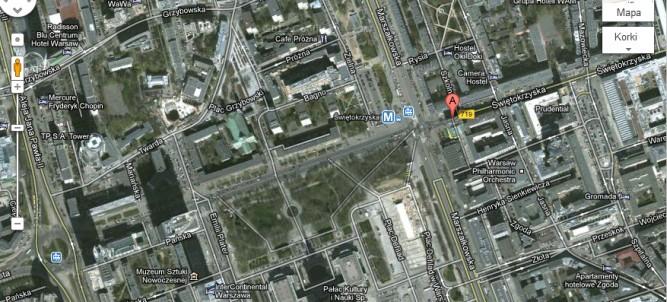 Google Maps przed Euro usuwa z Warszawy ulice &#8211; i ma rację