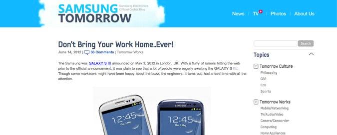 Don’t Bring Your Work Home..Ever! | SAMSUNG TOMORROW Global