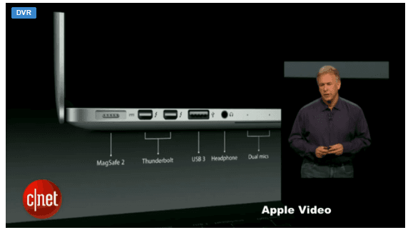Retina MacBook Pro 13 porty 