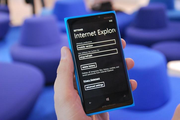 Windows Phone 8 Internet Explorer 