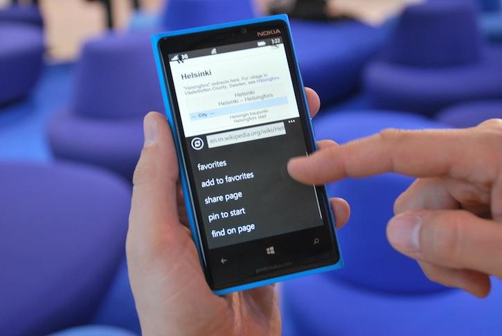 Windows Phone 8 search and IE 