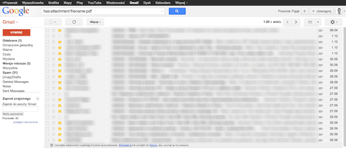 gmail search attachments, pdf 