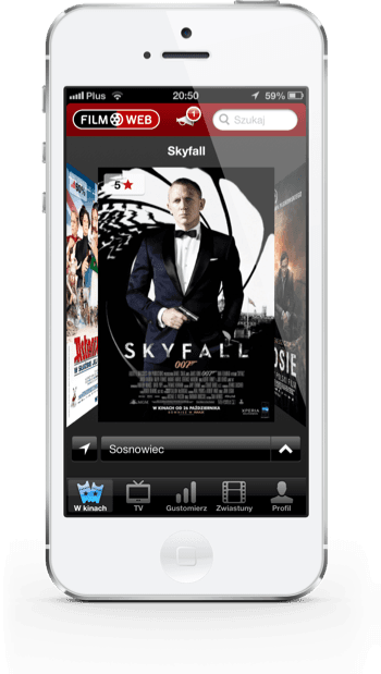 Filmweb iPhone w kinie 