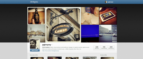 Profile Instagramu w wersji web są już dostępne