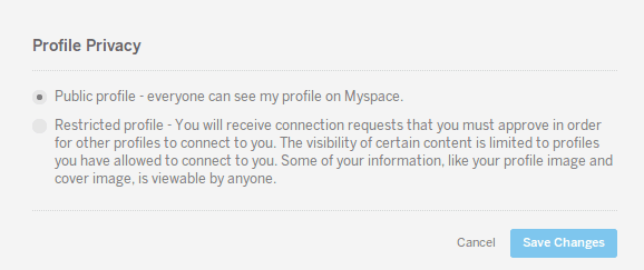 myspace privacy 