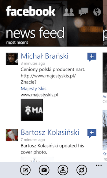 Facebok Windows Phone 1 