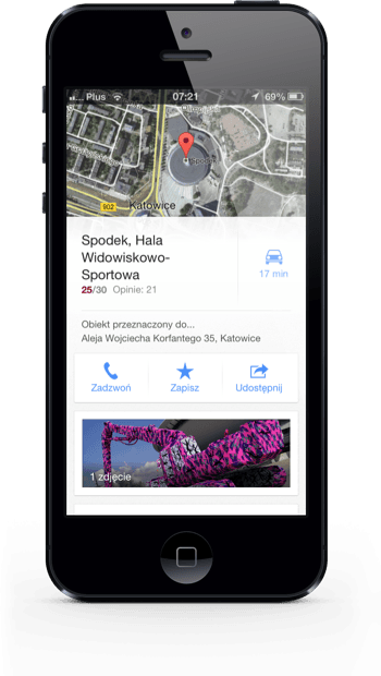 Mapy Google iOS poi 