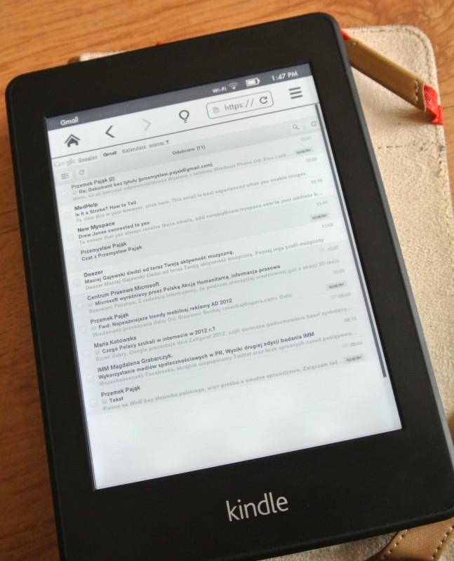 kindle paperwhite gmail 