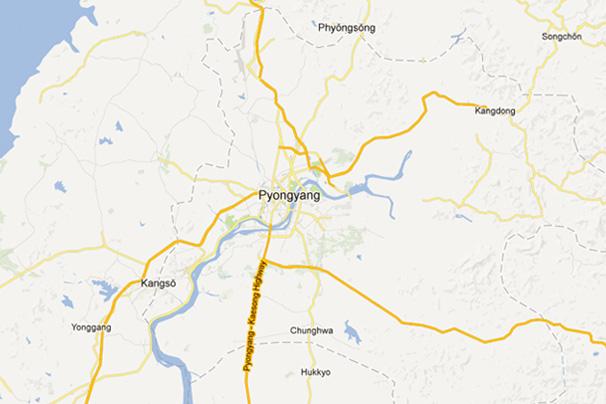 Google Maps Korea Północna 