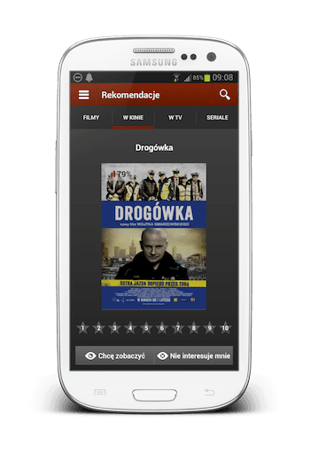 Filmweb na Androida 10 