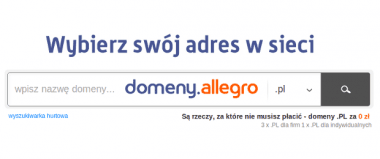 Domeny.Allegro.pl &#8211; nowy serwis Grupy Allegro, który namiesza na rynku adresów internetowych