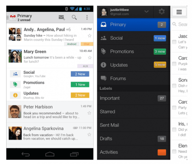 Nowy Gmail &#8211; Android i iOS 