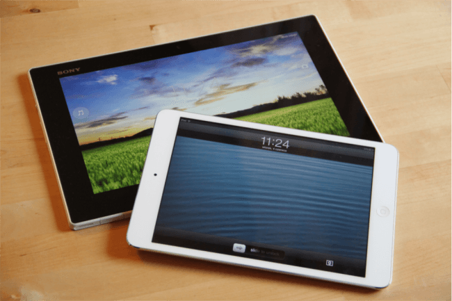 Sony Xperia Tablet Z iPad mini 4 