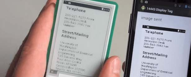 E-papierowy ekran zasilany przez smartfon z NFC, czyli futurystyczna wizja nowoczesnej gazety