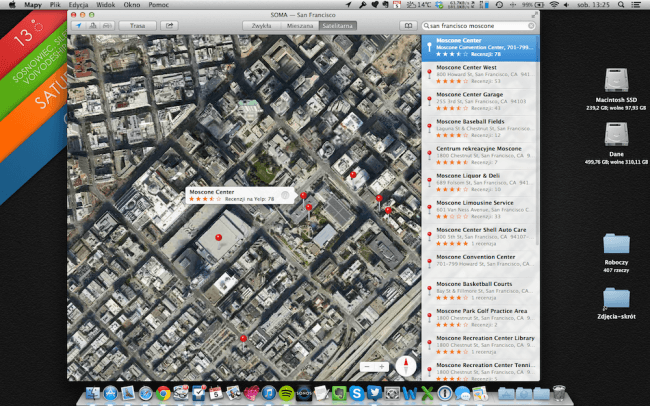 OS X Mavericks &#8211; Mapy 