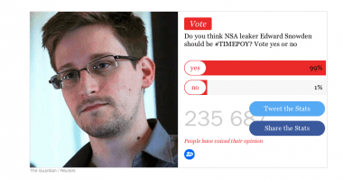 Czy Edward Snowden zasługuje na miano „człowieka roku”?