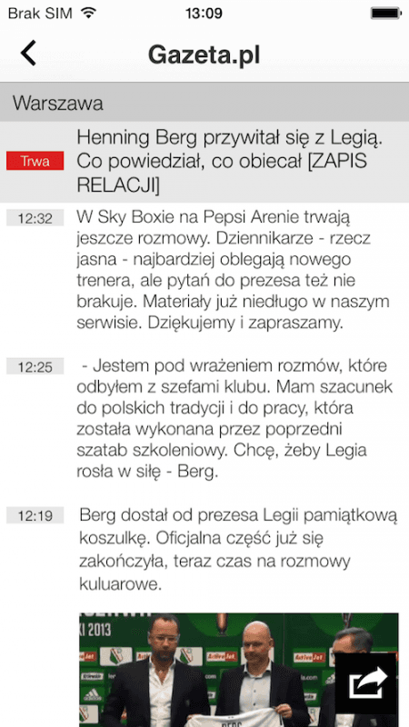 Gazeta.pl LIVE iOS, 5 