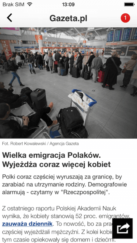 Gazeta.pl LIVE iOS, 6 