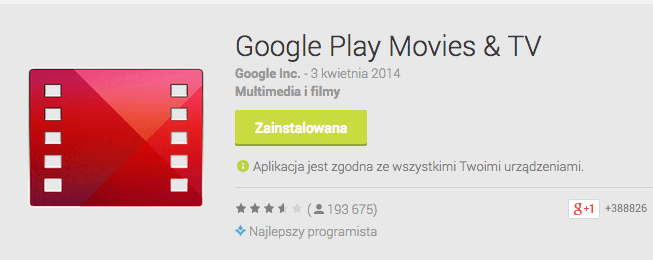 Filmy w Google Play właśnie wylądowały w Polsce!
