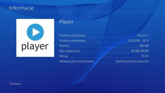 Player TVN PlayStation 4 PS4 3 