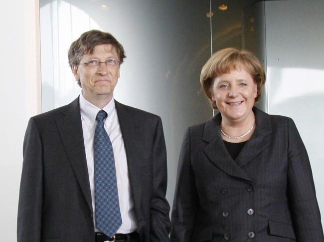 Bill Gates i Angela Merkel &#8211; zdjęcie pochodzi z serwisu shutterstock.com 