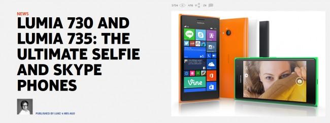 Lumia selfie 