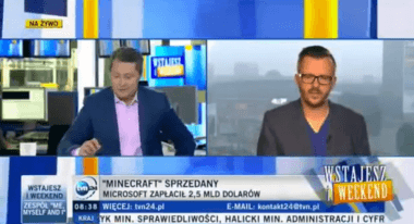 W TVN24 o fenomenie gry Minecraft