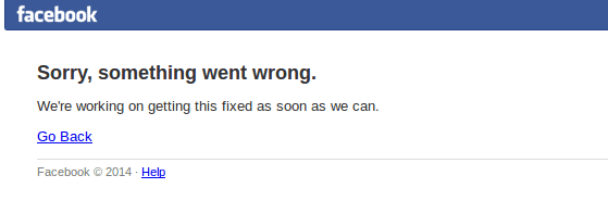 facebook nie dziala 